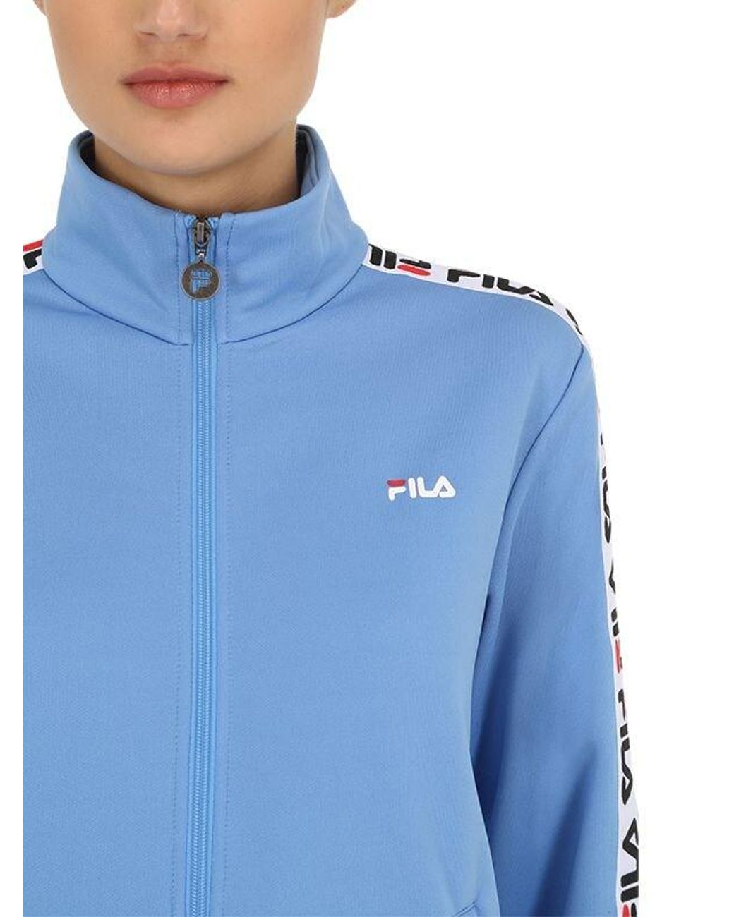 fila light blue hoodie