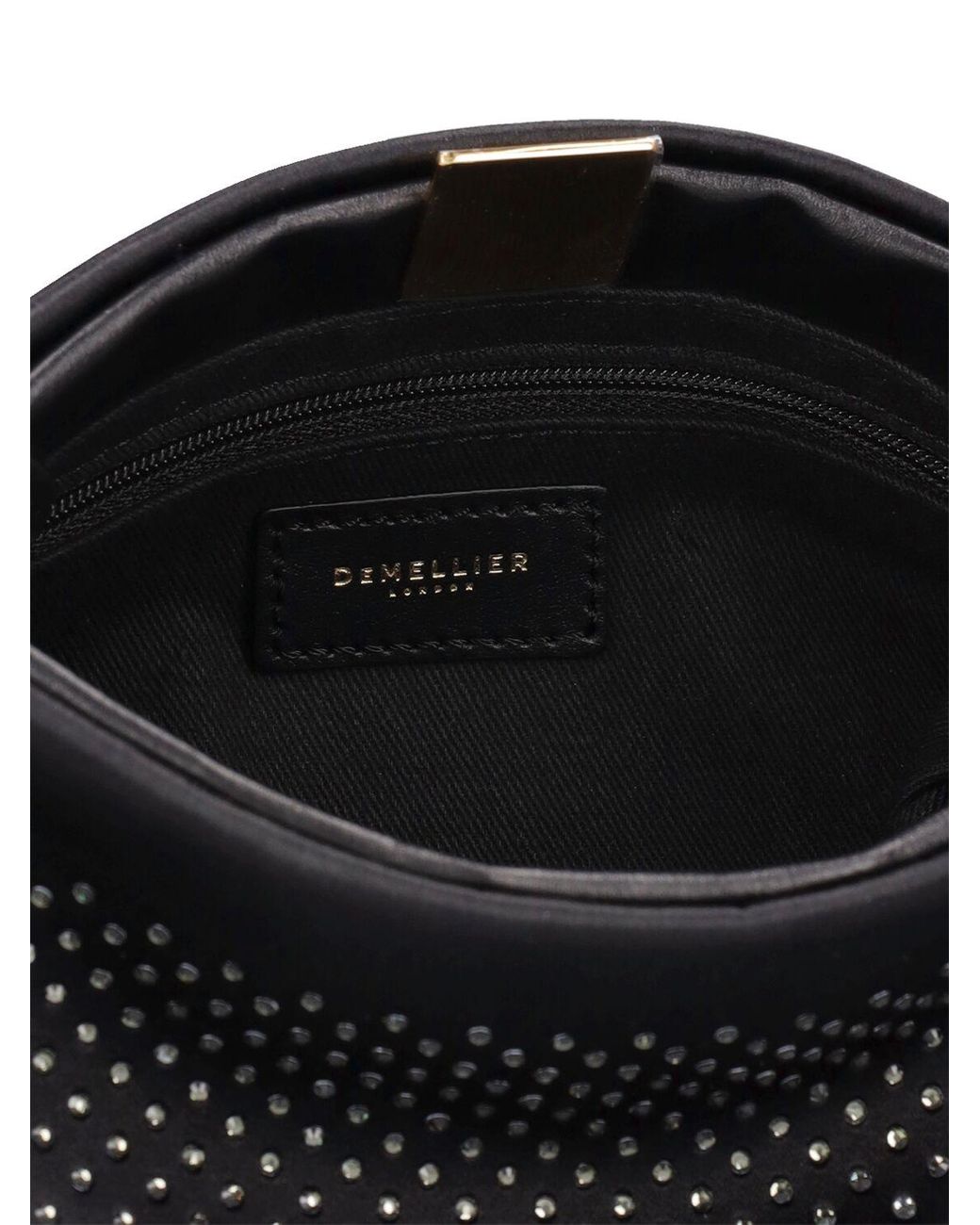 DeMellier London Mini Cannes Leather Clutch in Black | Lyst DeMellier London Mini Cannes Leather Clutch in Black | Lyst