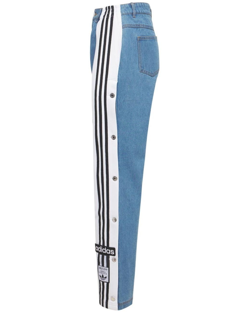 adidas Originals Denim Adibreak Pants in Blue | Lyst