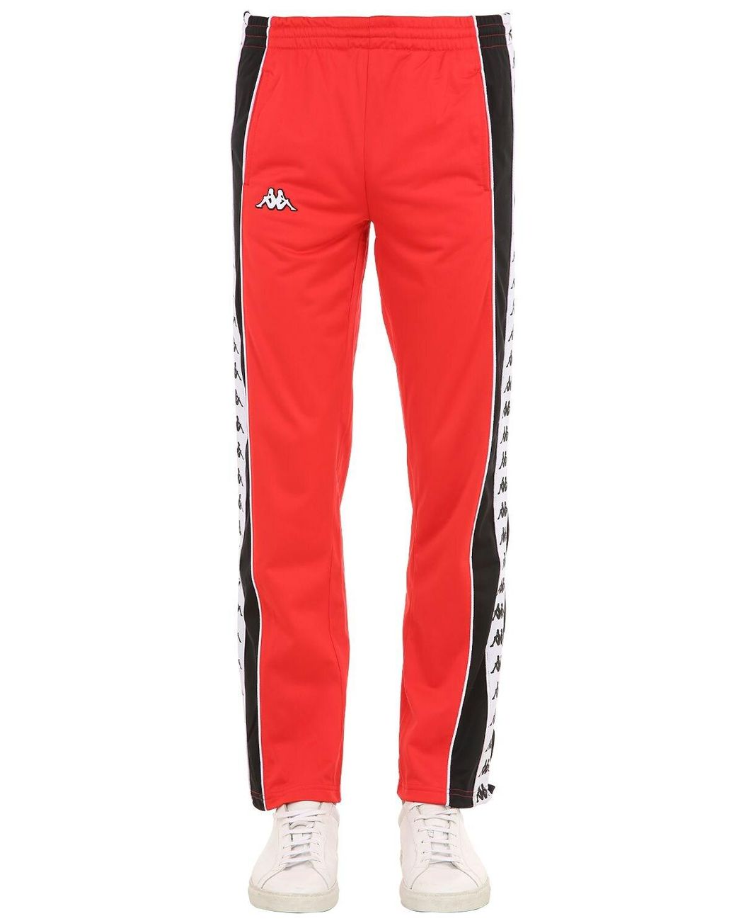 Pantalon Sporty À Boutons-Pression Kappa pour homme en coloris Rouge | Lyst
