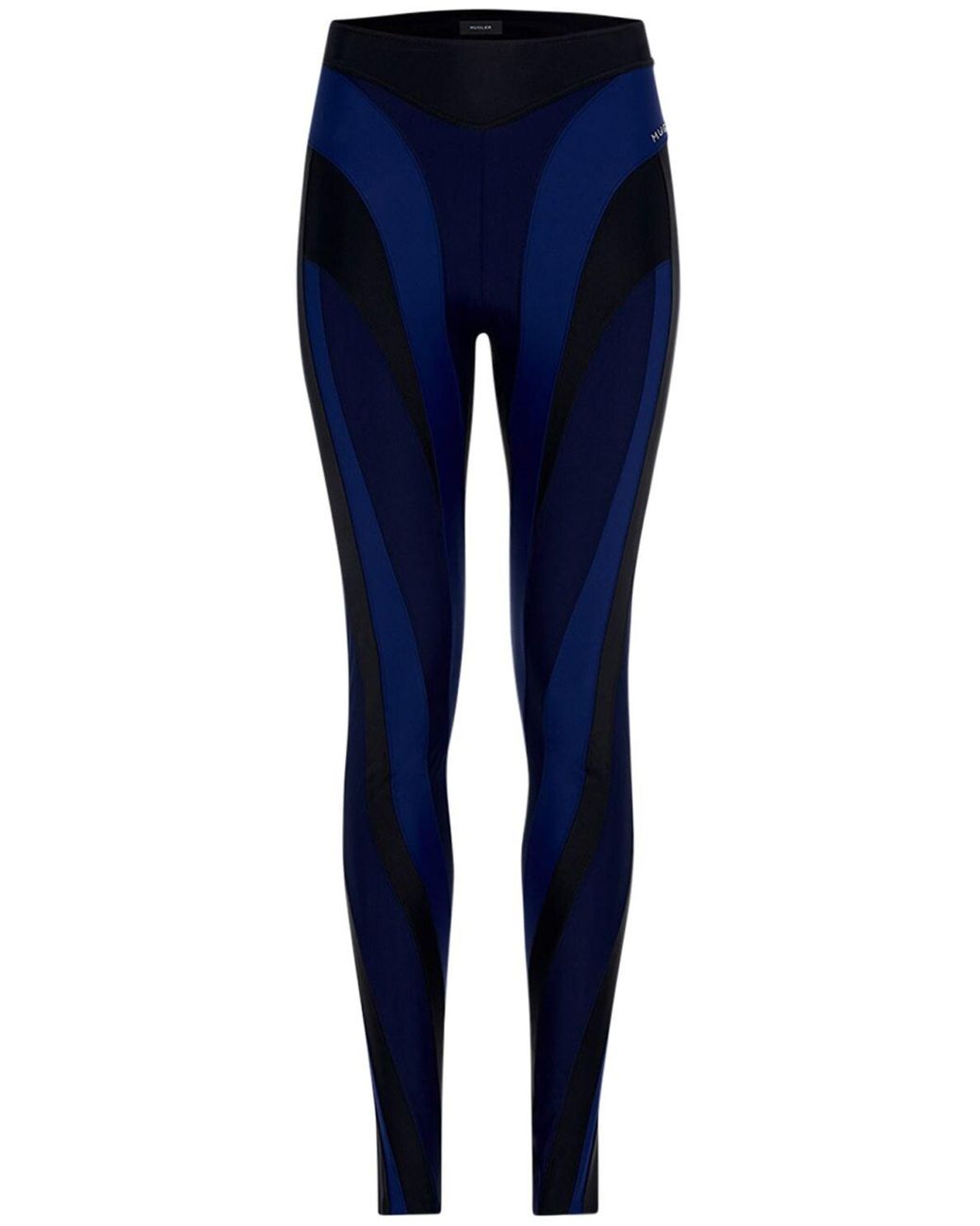 Mugler Eco Sport Spiral Lycra leggings in Blue | Lyst Canada