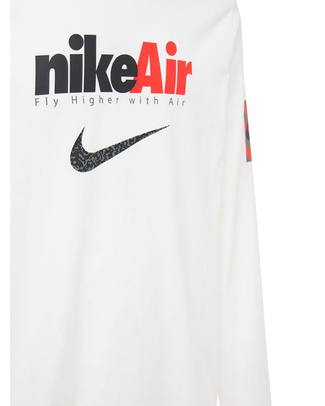 Nike Swoosh By Air Long Sleeve T-shirt in White for Men | Lyst