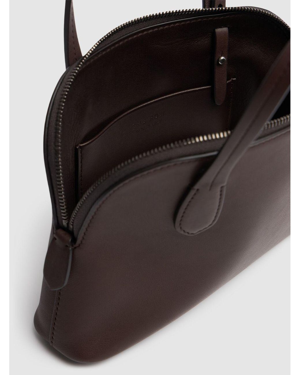 The Row Ingrid サドルレザートップハンドルバッグ ブラウン | Lyst