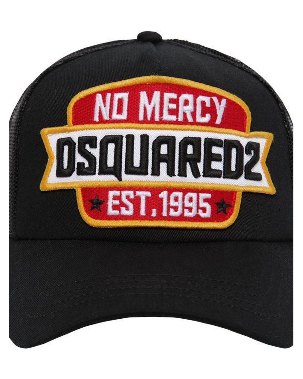 DSquared² No Mercy Cotton & Mesh Trucker Hat in Black for Men | Lyst