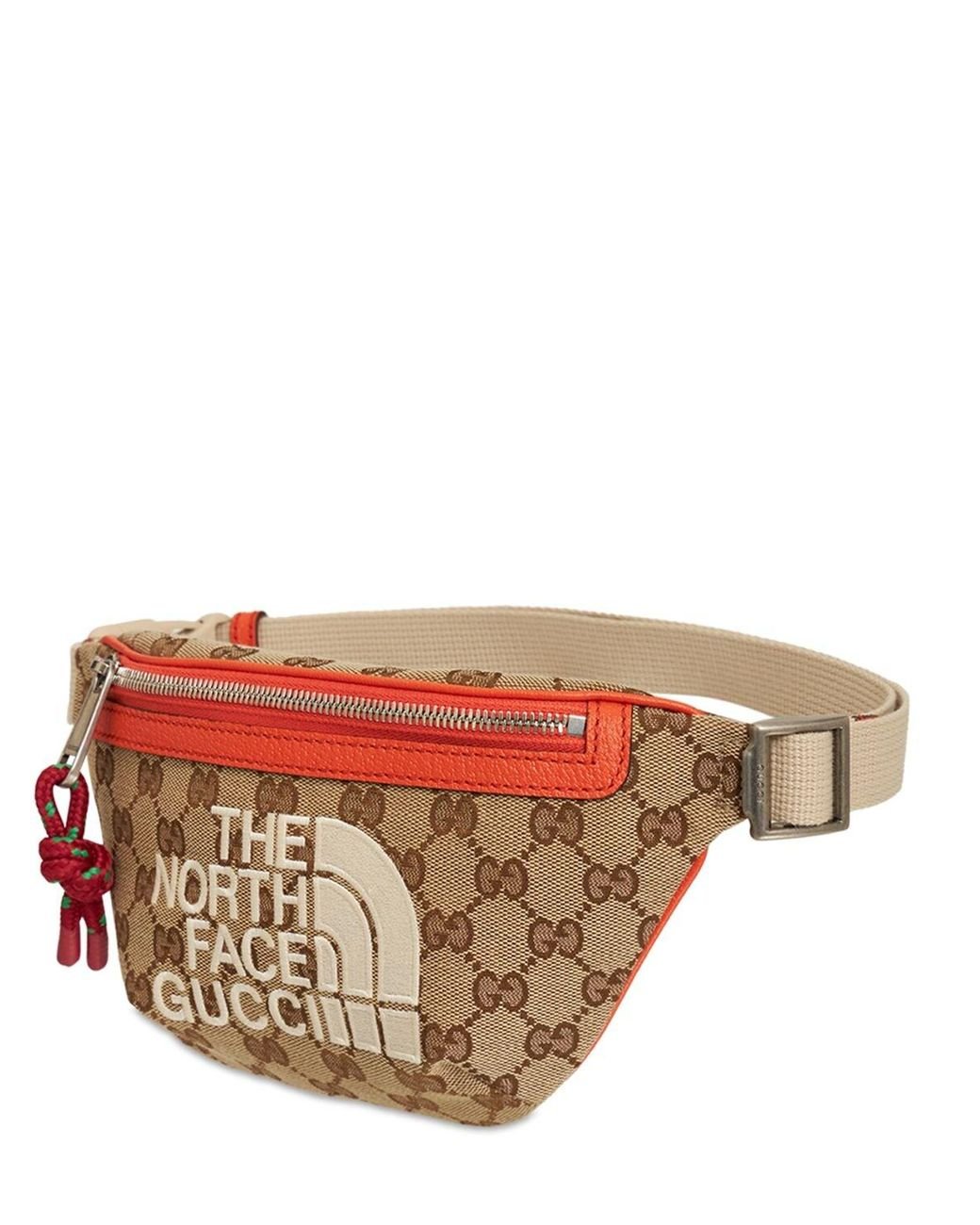 Sac Banane En Toile X The North Face Gg Gucci pour homme | Lyst