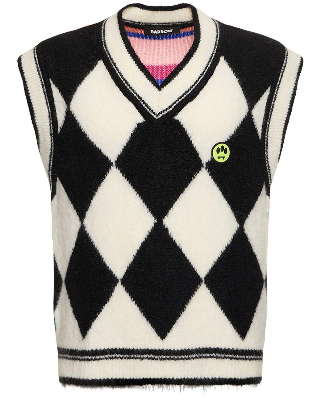 Barrow Unisex Mohair Blend Knit Vest in Black | Lyst UK
