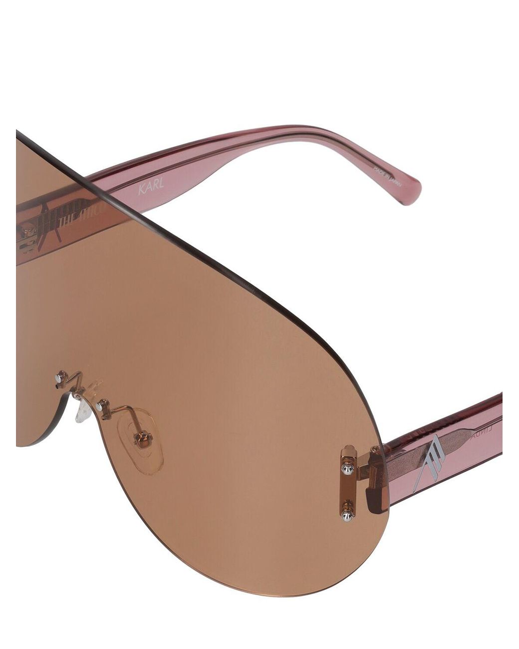 サングラス THE ATTICO Woman Sunglasses Brown ATTICO14C12SUN 12 The Attico Brown Linda Farrow Edition Marfa Sunglasses The