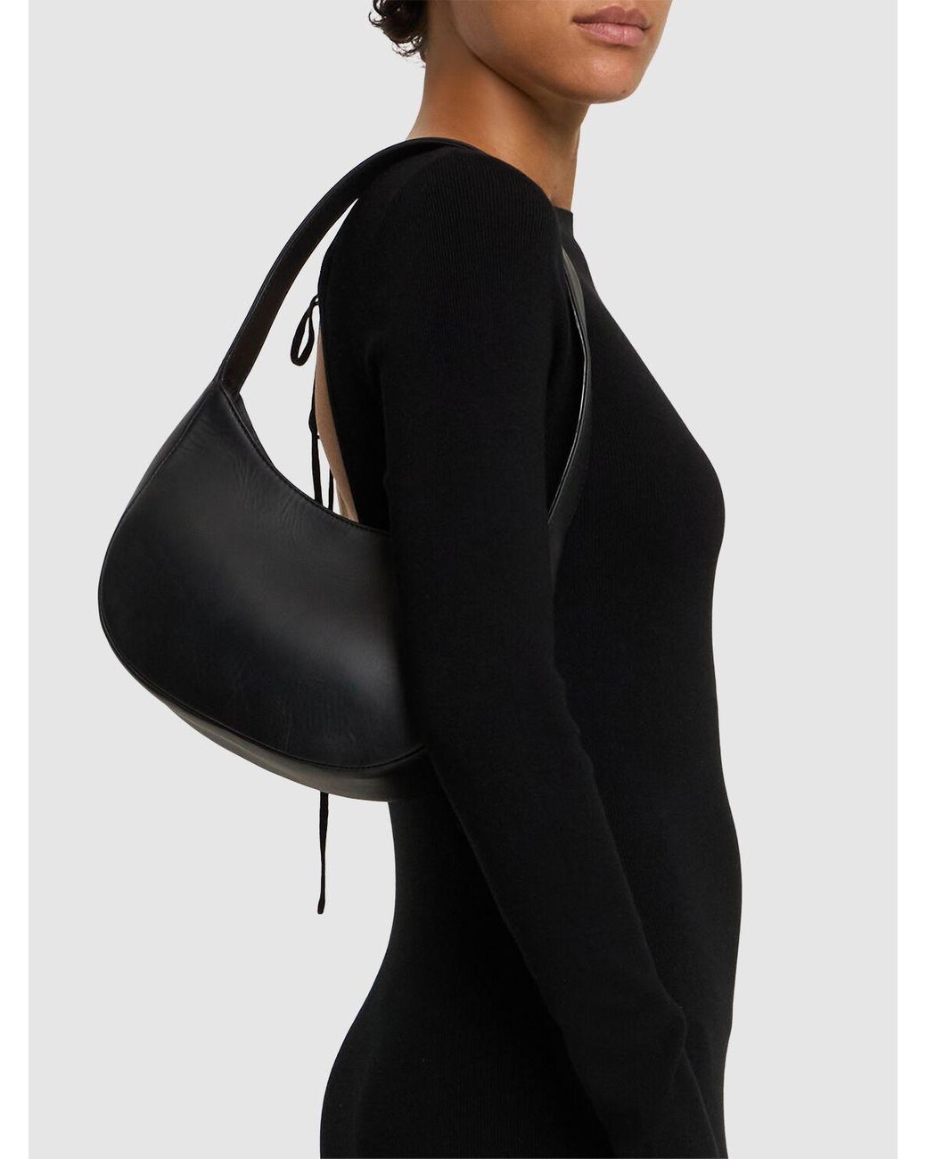 St. Agni 90S Leather Shoulder Bag in Black Lyst UK