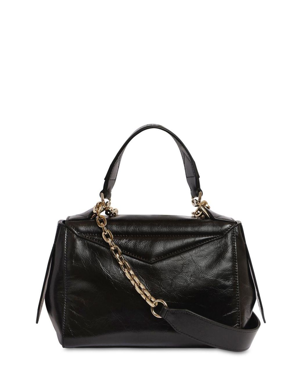 Givenchy Id Small Leather Shoulder Bag in Black Lyst Canada