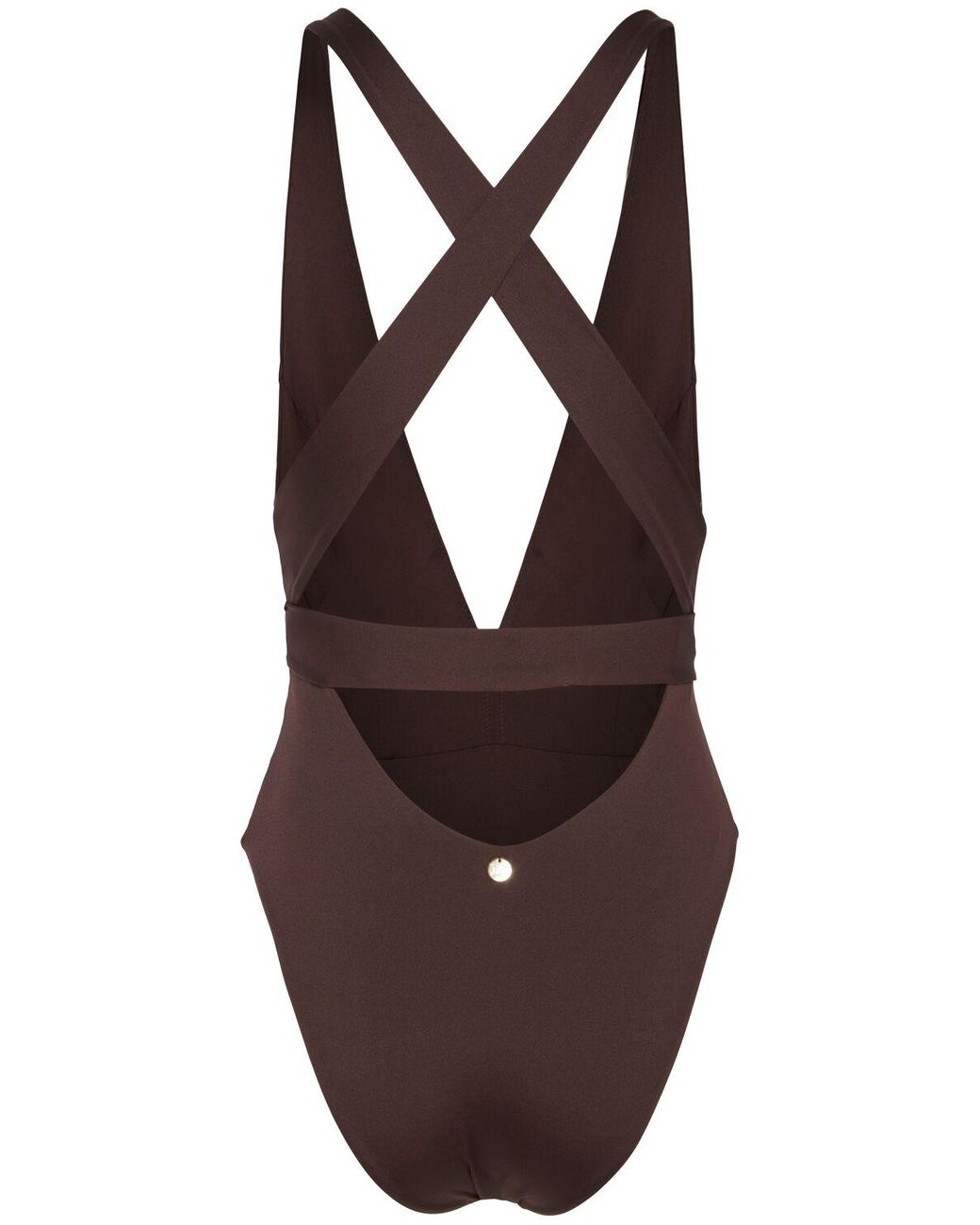 Max Mara Cristel One Piece Swimsuit in Brown | Lyst Australia