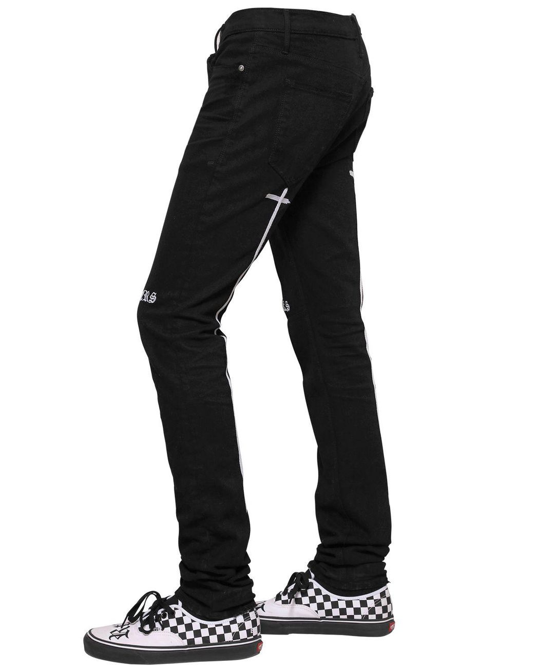 ANTIMID CROSS DENIM ブラック CROSS DENIM SHORTS | ANTIMID