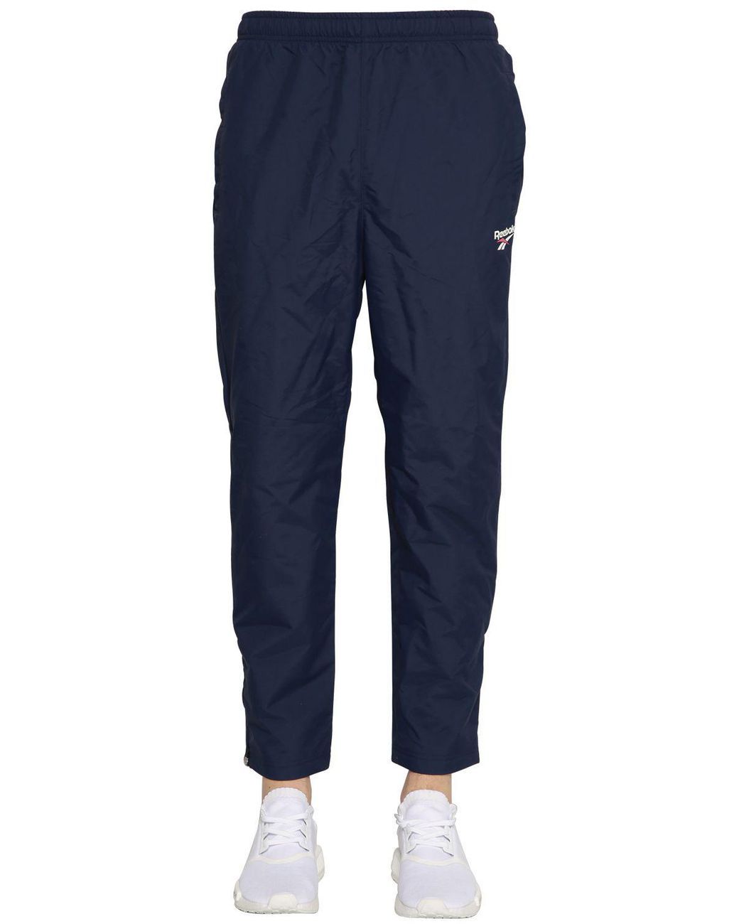 Reebok Men's Blue Nylon Track Pants