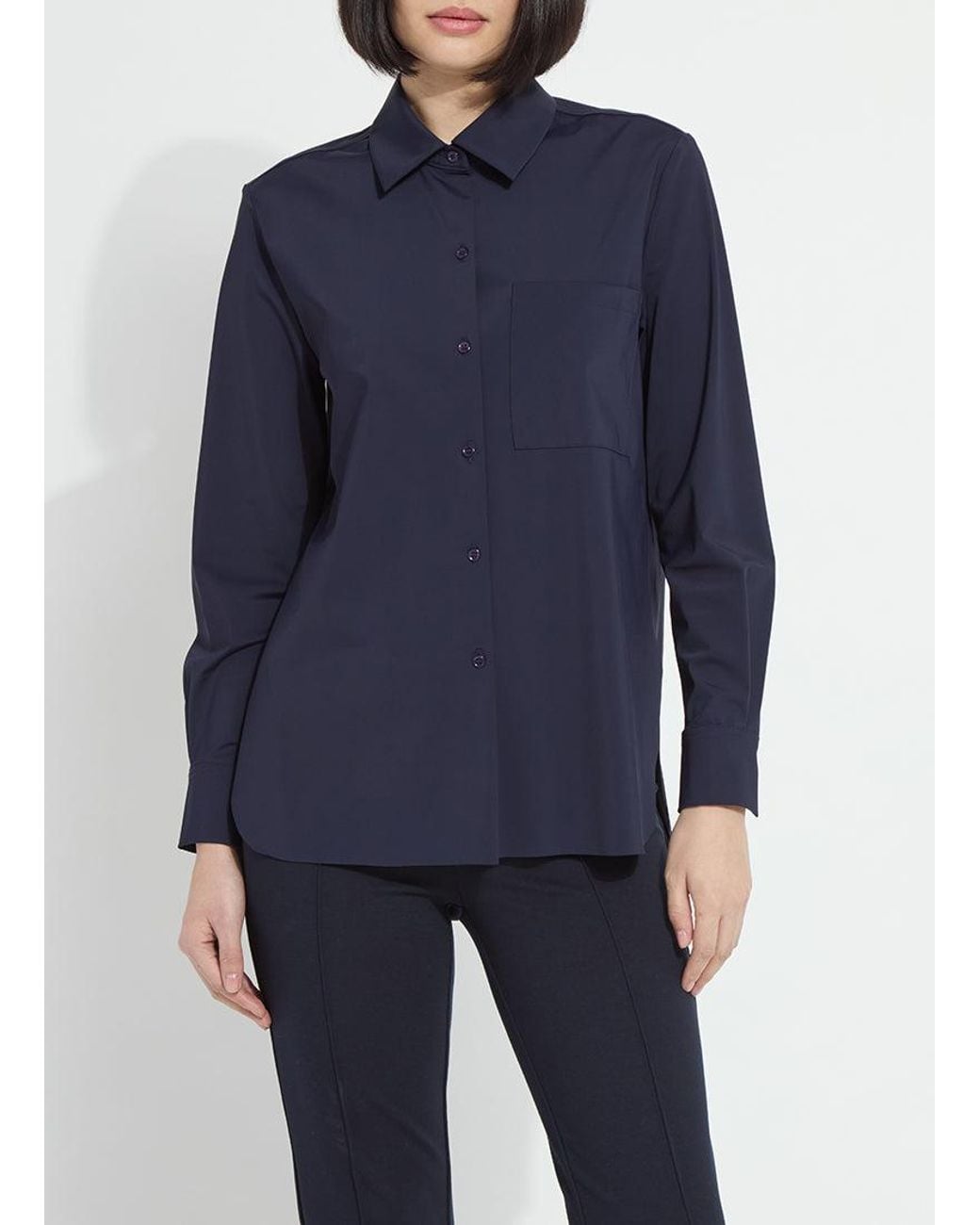 Lyssé Blue Schiffer 2.0 Button Down Shirt