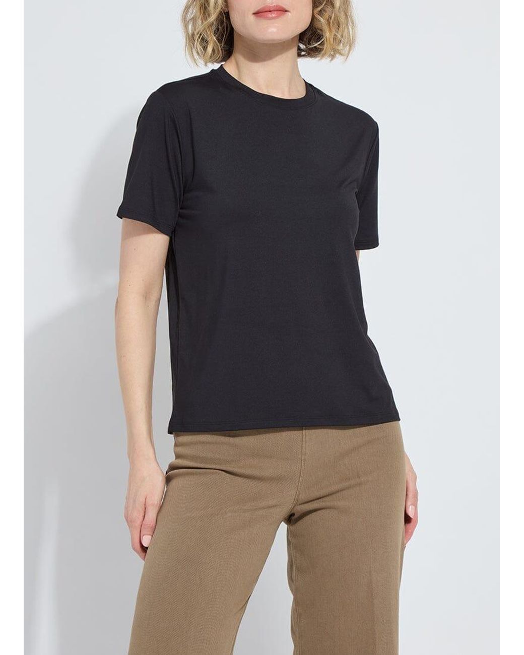 Lyssé Blue Perfect Box-Cut Tee
