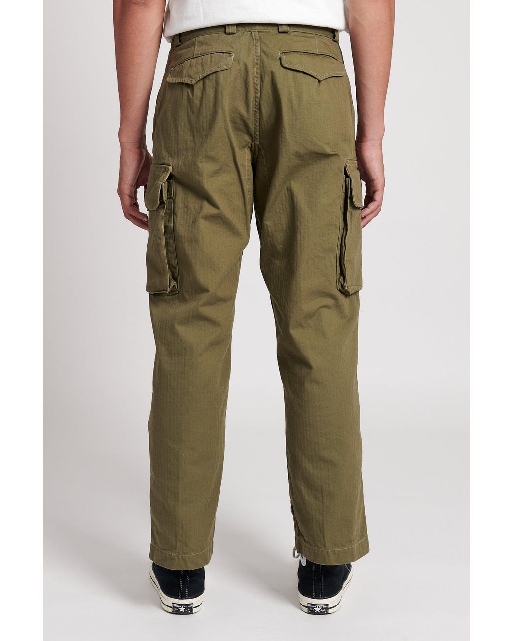 Orslow M-47 French Army Cargo Pants in Army Green (Green) for 