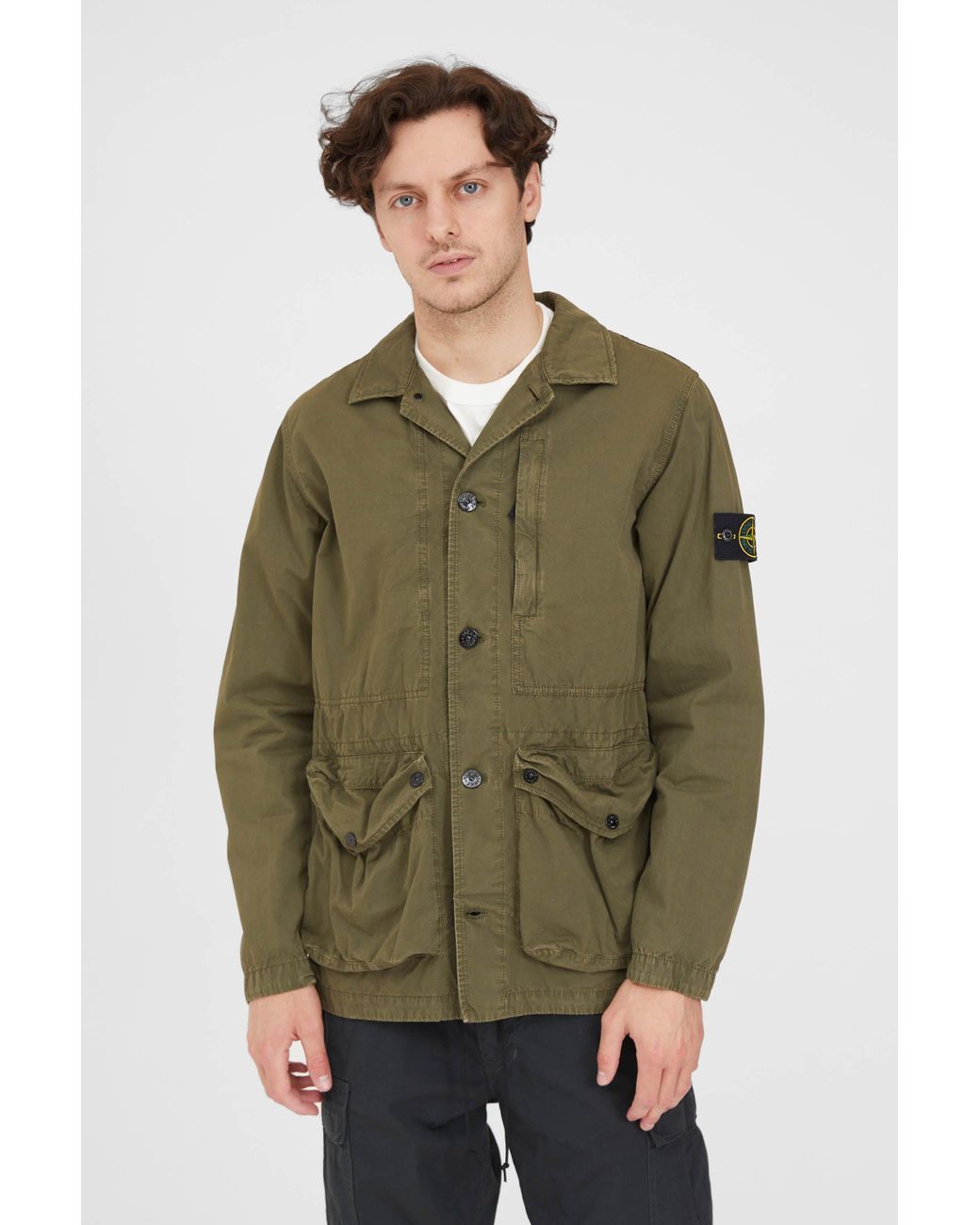stone island coat buttons