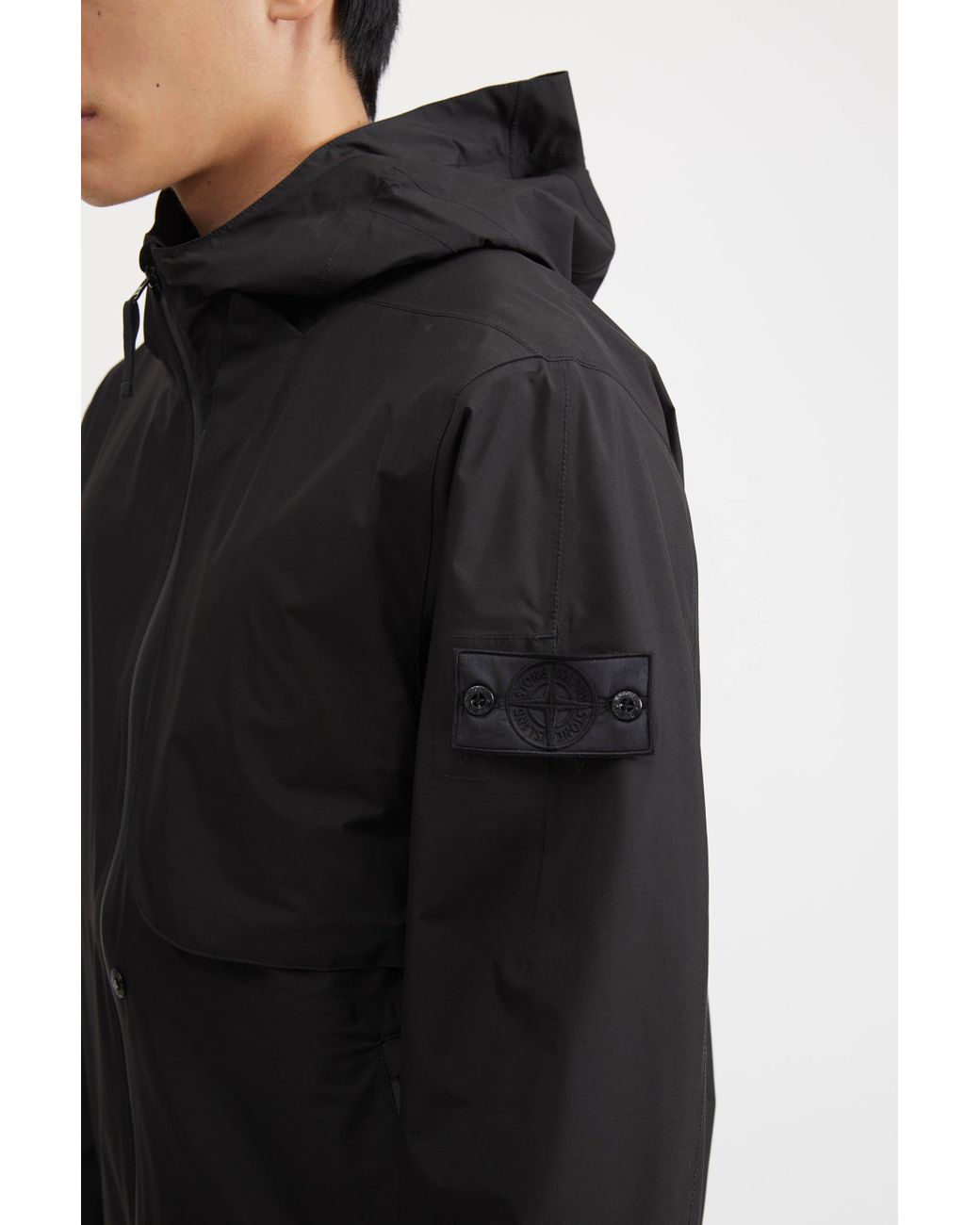 Stone Island Shadow Project Gore Tex Paclite Jacket In Black For Men Lyst