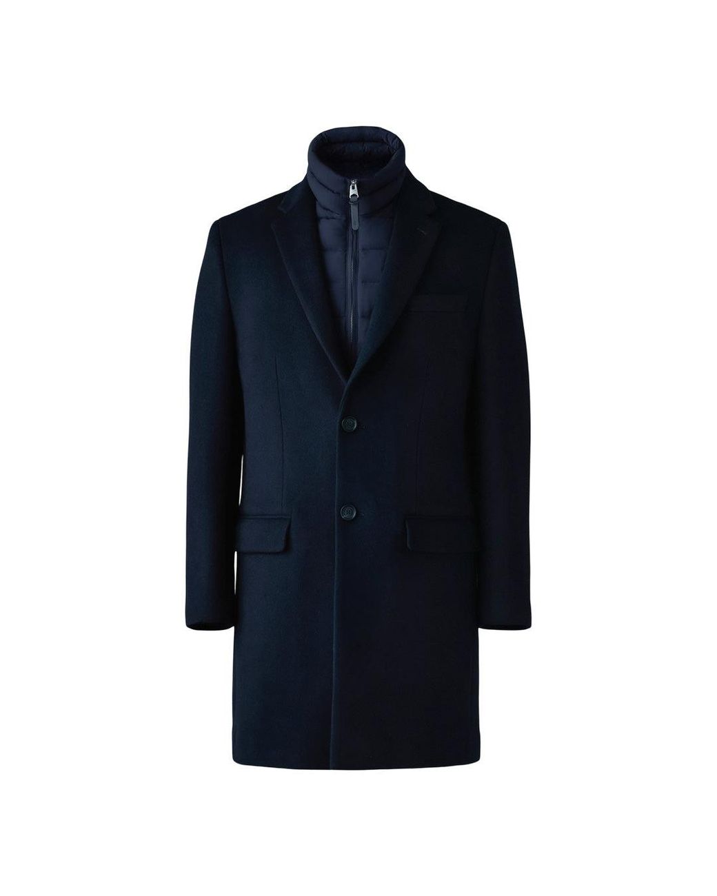 Mackage Blue Skai-Slb 3-In-1 Wool Coat With Removable Down Liner for men