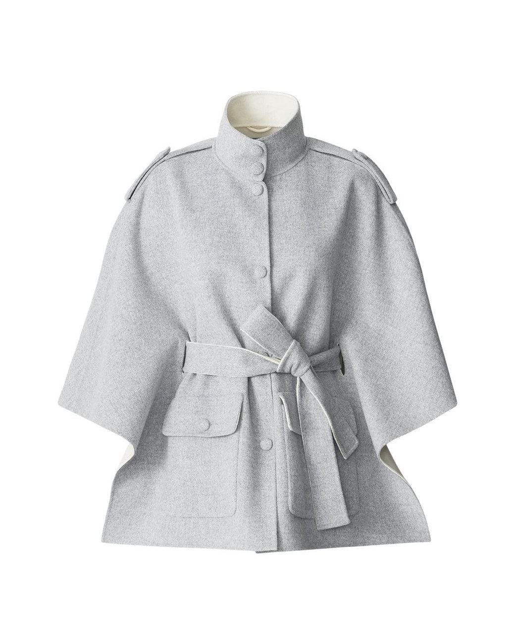 Mackage Gray Henrietta Double-Face Wool Cape Jacket