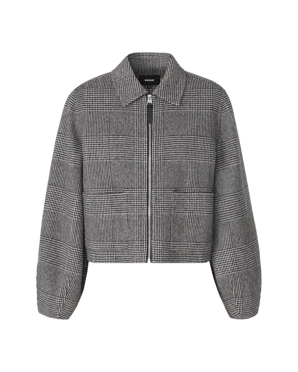 Mackage Gray Solana-Pl Wool Jacket