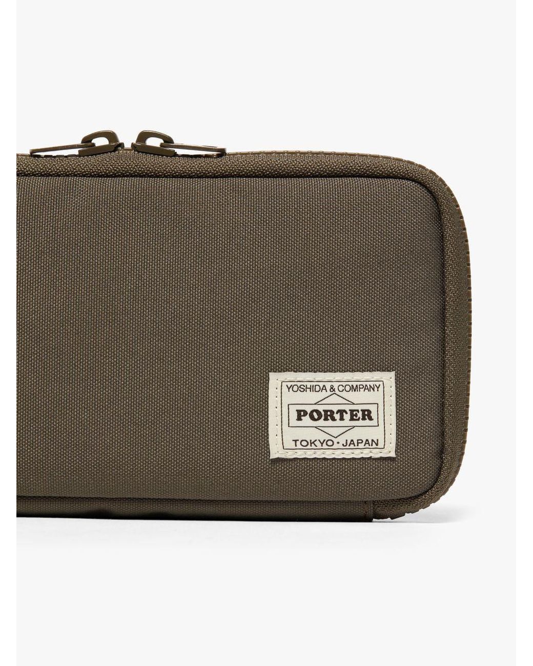 Mackintosh Khaki Porter Long Zip Wallet In Green For Men Lyst