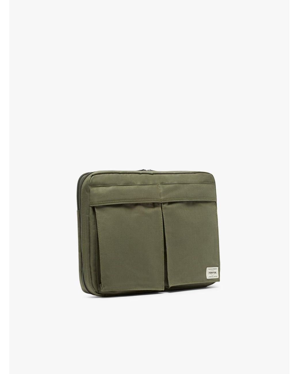 Mackintosh Cotton X Porter A4 Clutch In Green Lyst
