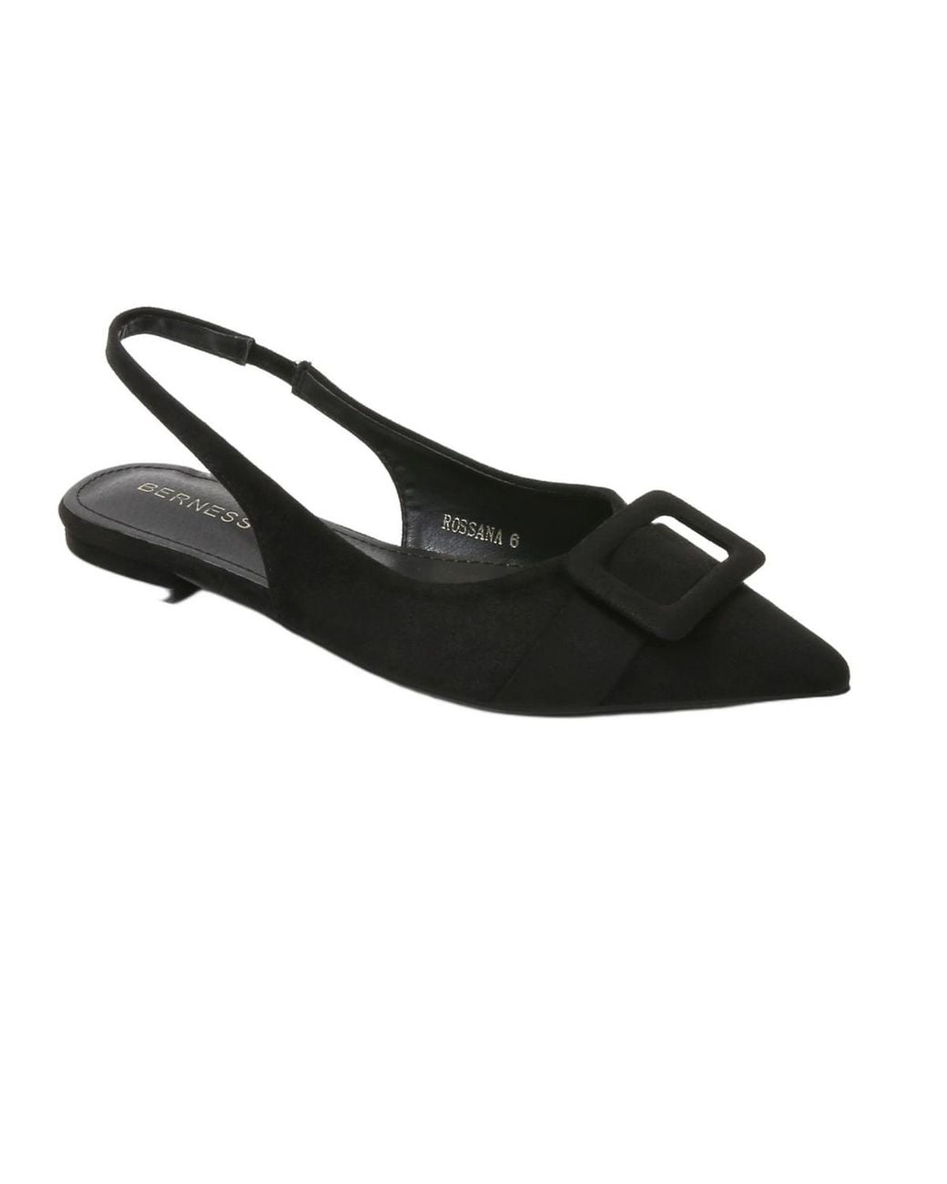 BERNESS Black Rossana Slingback Flats