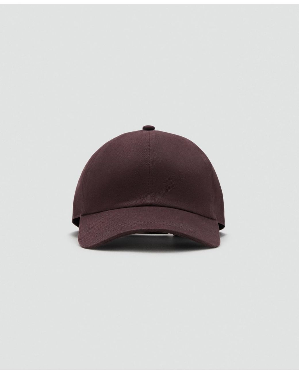 Mango Brown Cotton Visor Cap for men