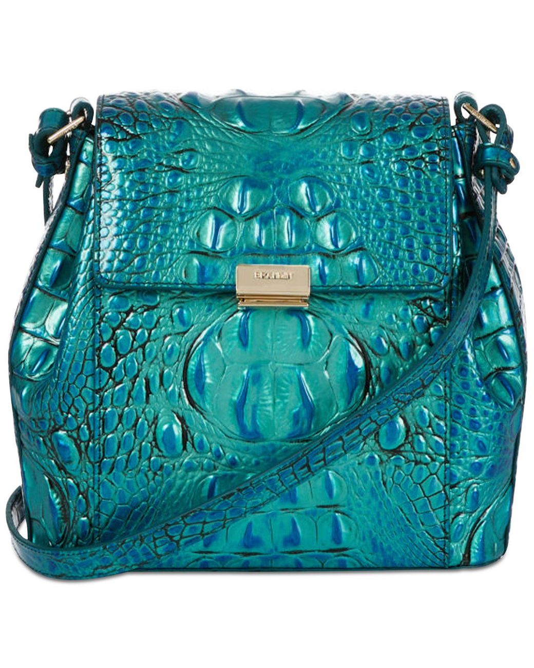 Brahmin Melbourne Margo Embossed Leather Crossbody in Blue Lyst