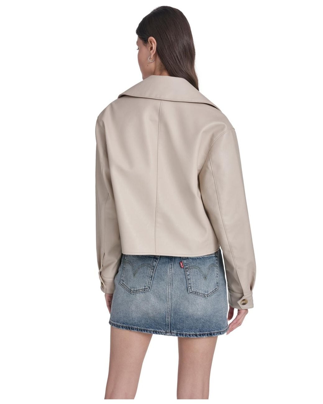 Levi's Gray Spread Collar Button-front Jacket