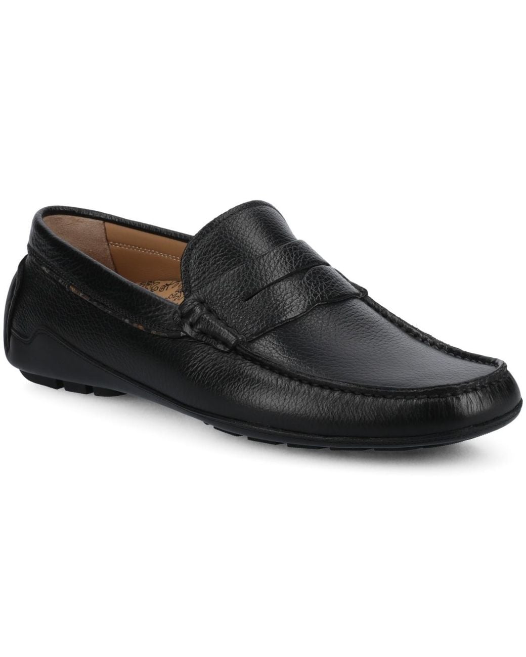Taft Black Luke Driver Moc Loafers for men