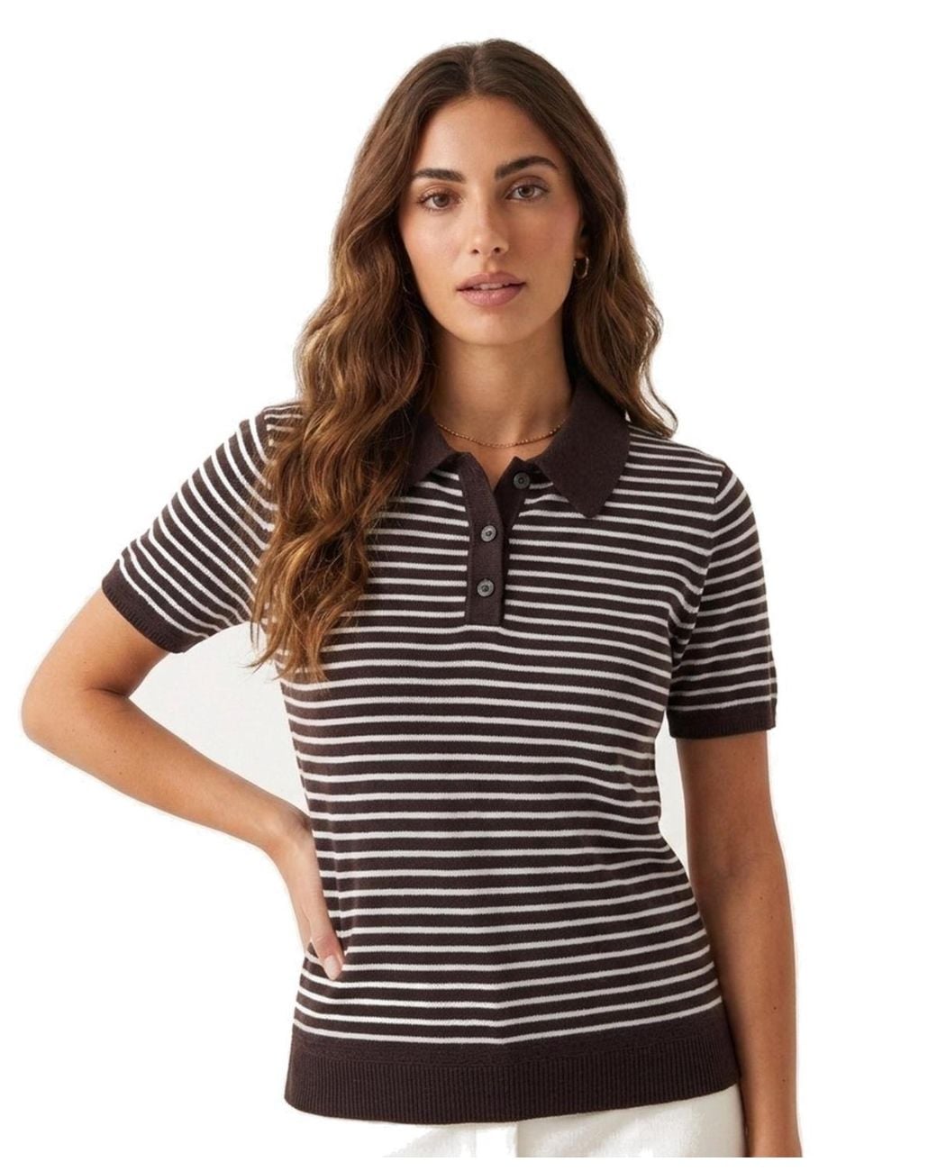 Jason Wu Multicolor Striped Pullover Polo