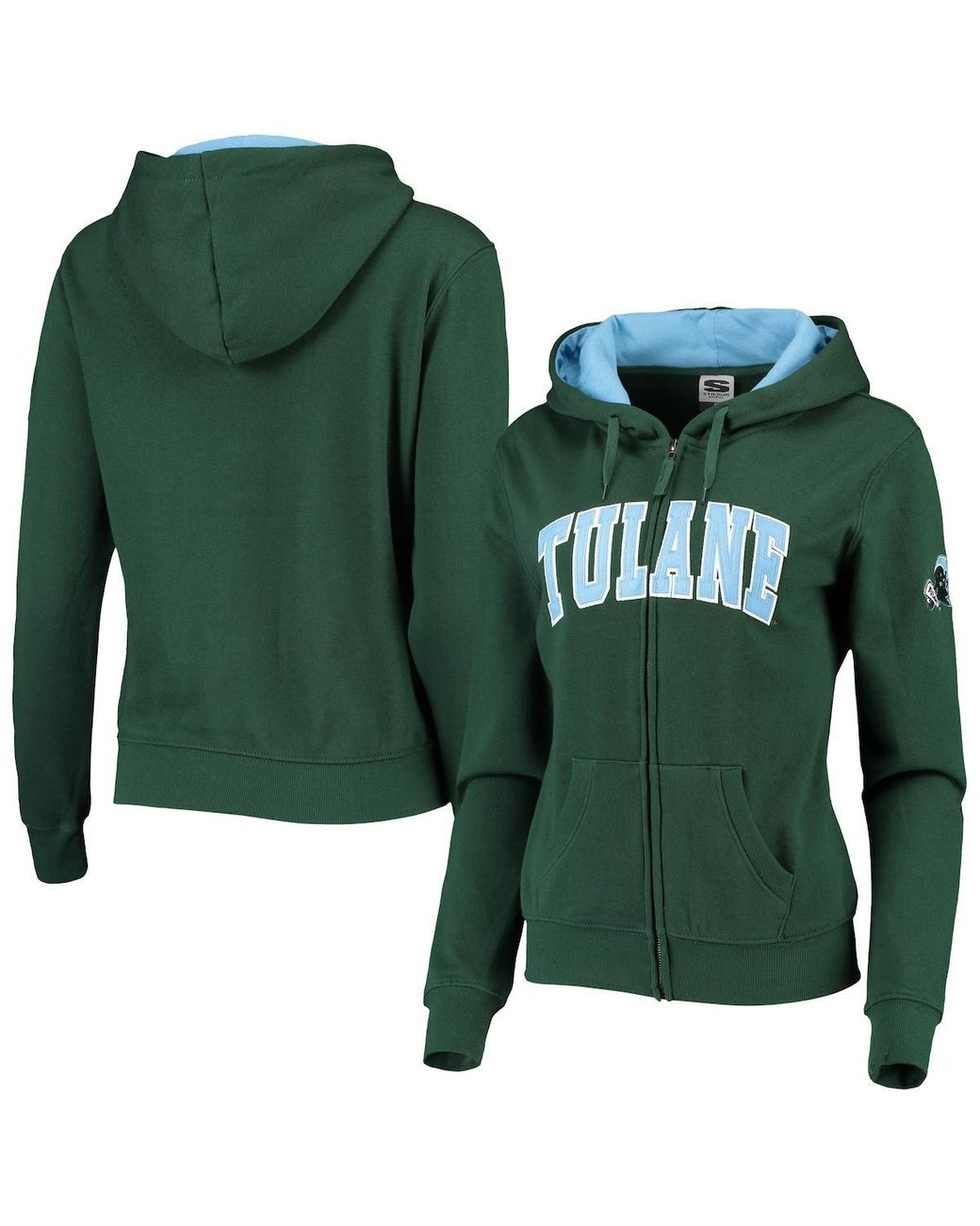 Women's Colosseum White UCLA Bruins Arched Name Full-Zip Hoodie