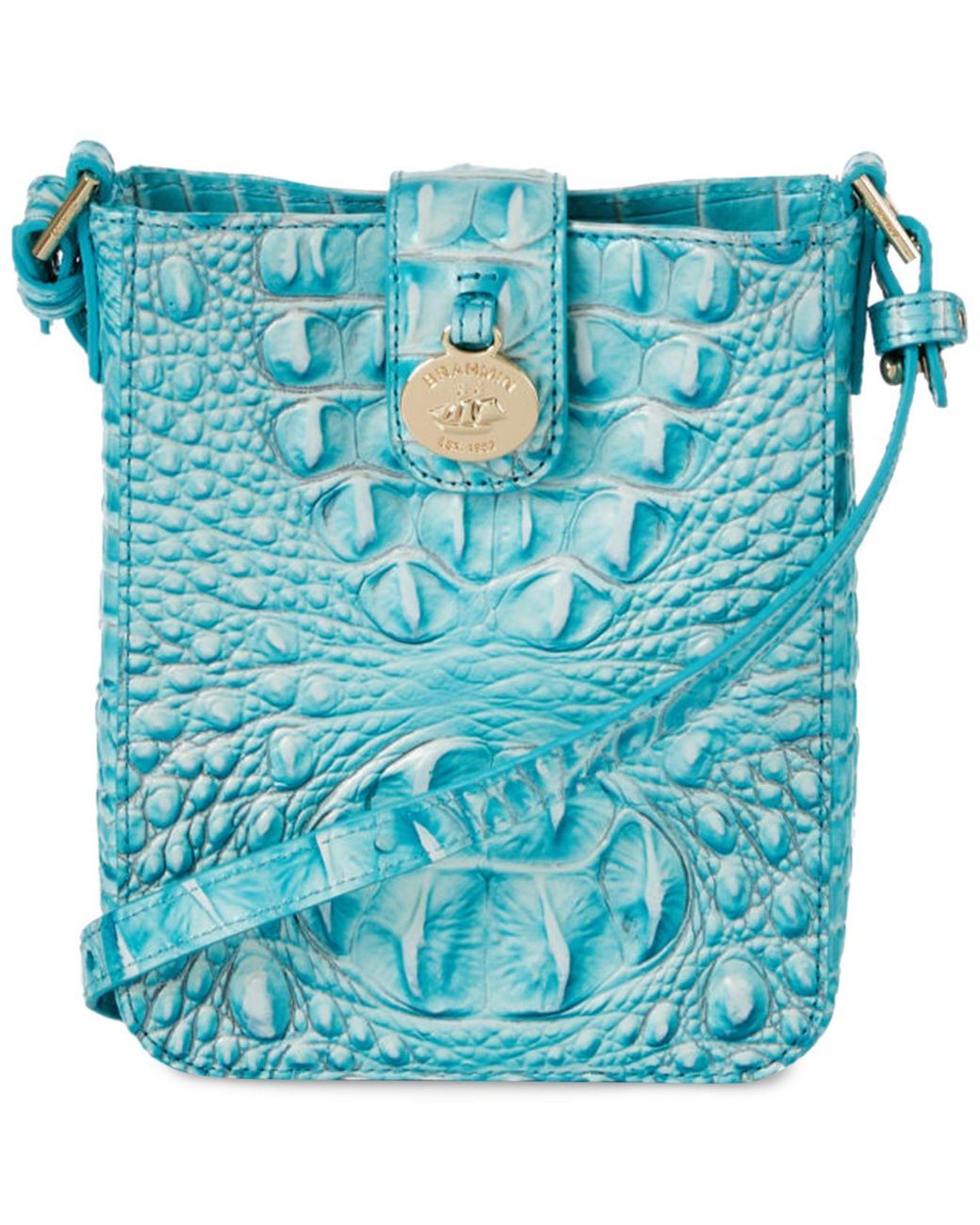 Brahmin Marley Melbourne Embossed Leather Crossbody in Blue Lyst