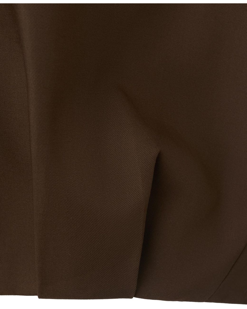 Mango Brown Cropped Funnel-neck Oversized Jacket
