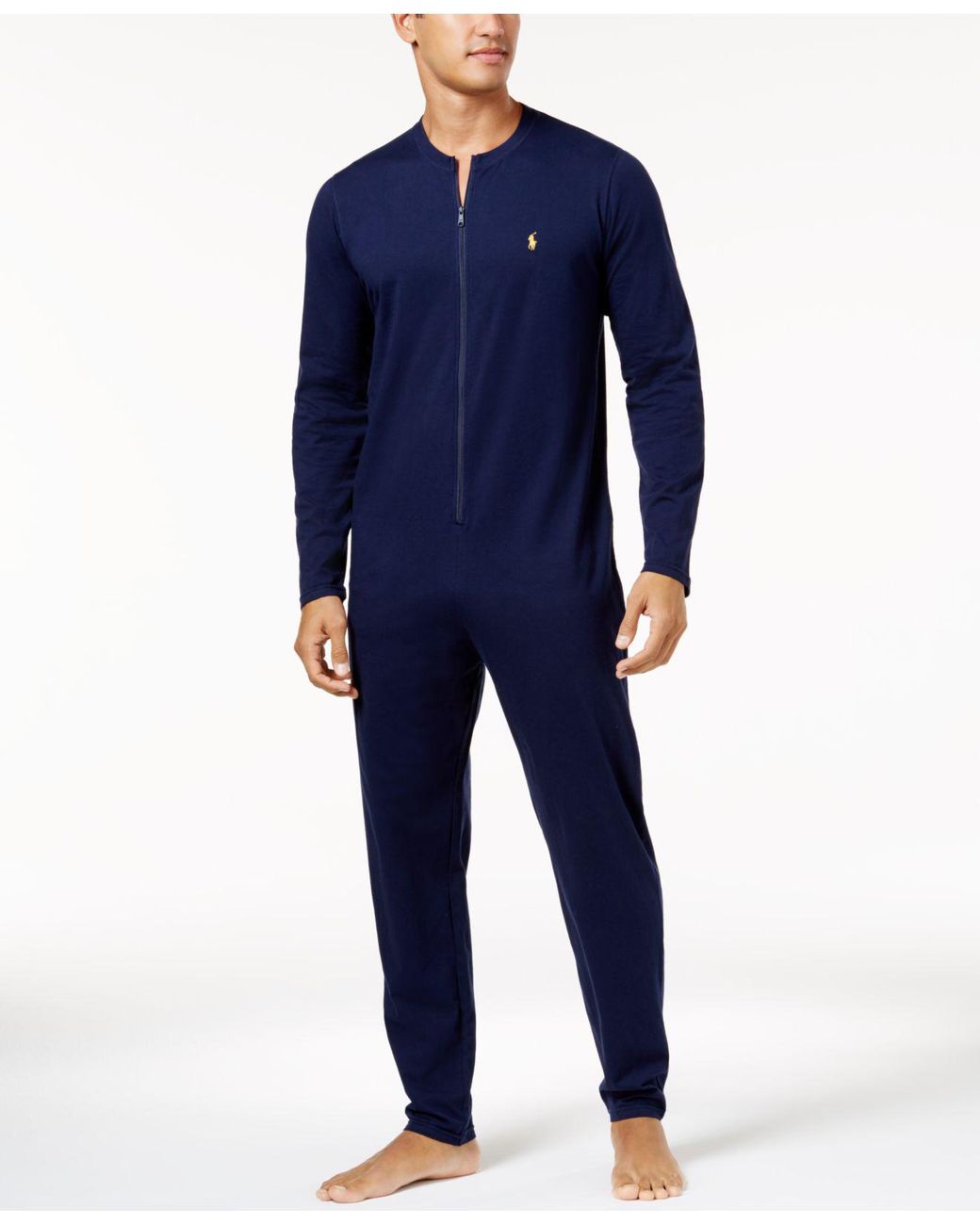 Polo Ralph Lauren Men's Cotton Jumpsuit Pajamas in Blue for Men | Lyst