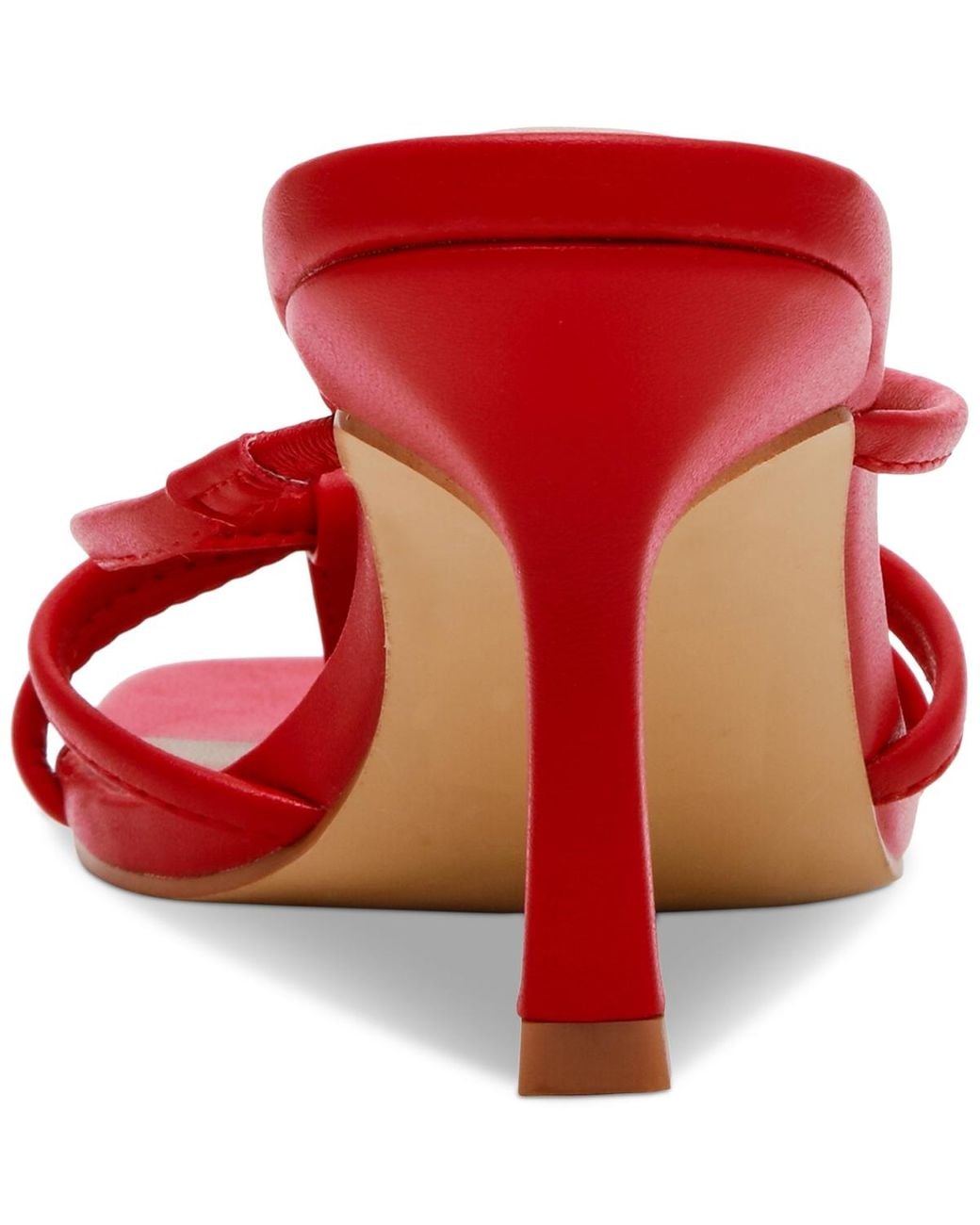 Dolce Vita Zini Strappy Kitten Heel Dress Sandals in Red | Lyst