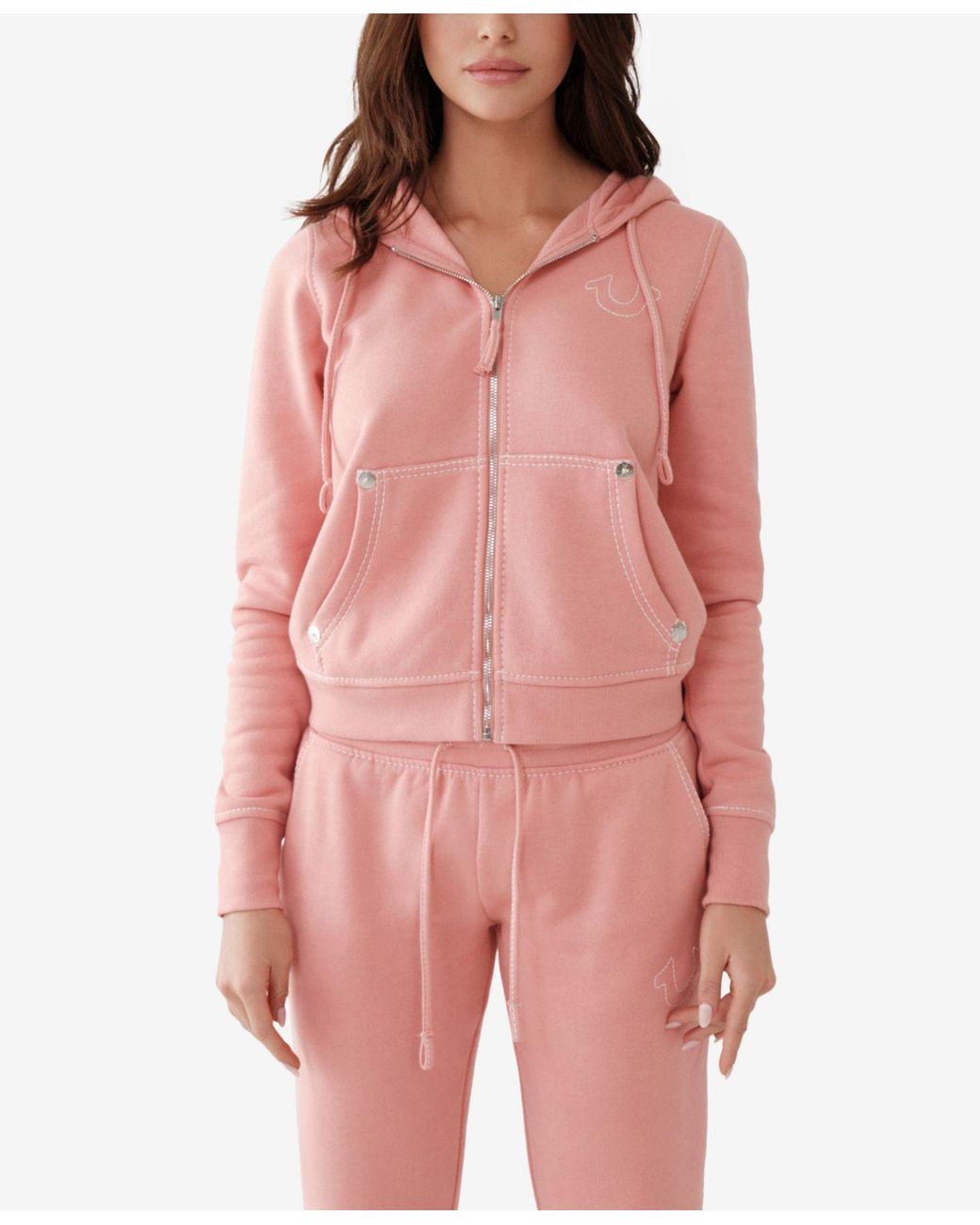 True religion shop pink hoodie