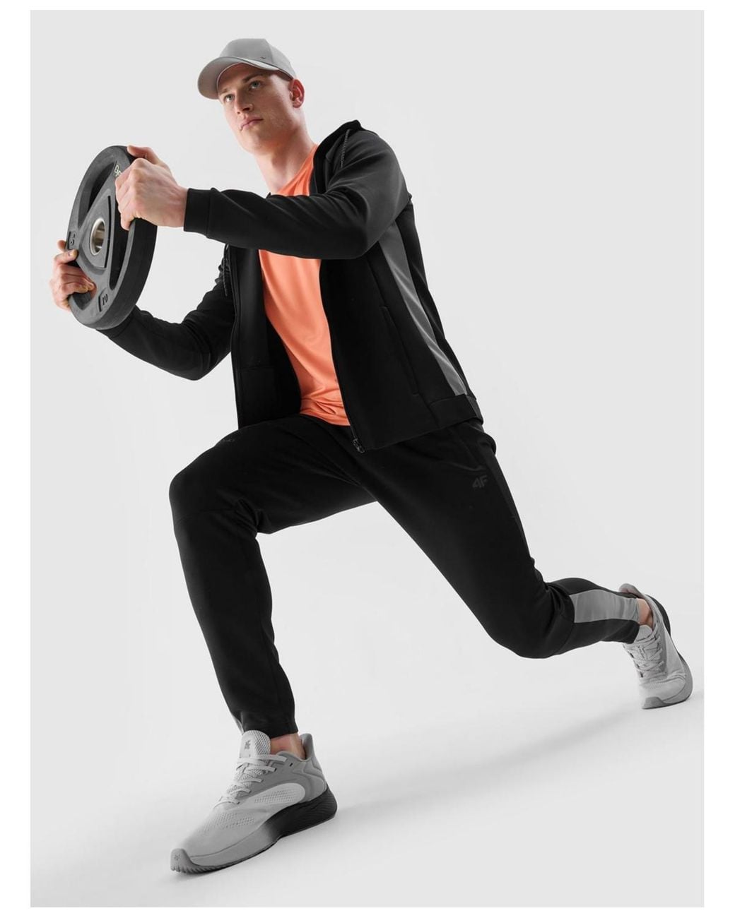 4F Black Quick Dry Training Pants for men