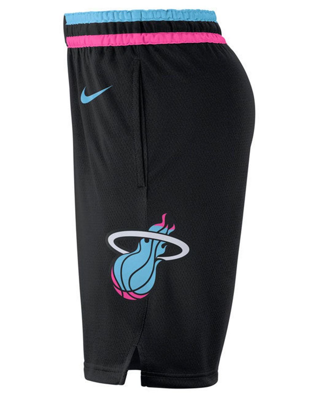 Nike Basketball NBA Miami Heat swingman shorts in pink/blue