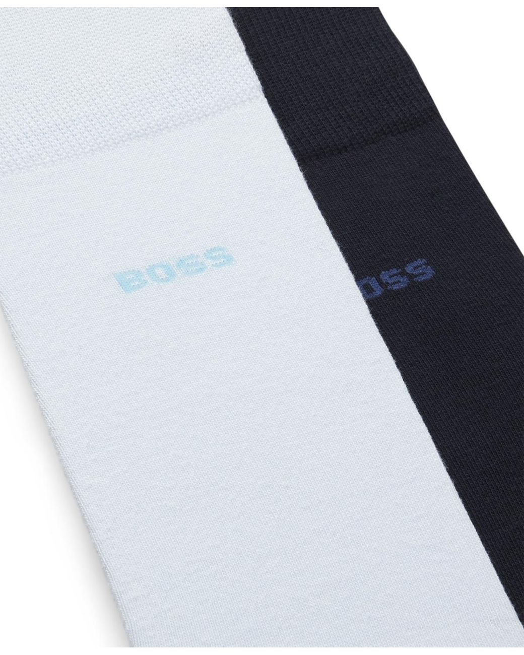 Boss Blue Solid Socks for men