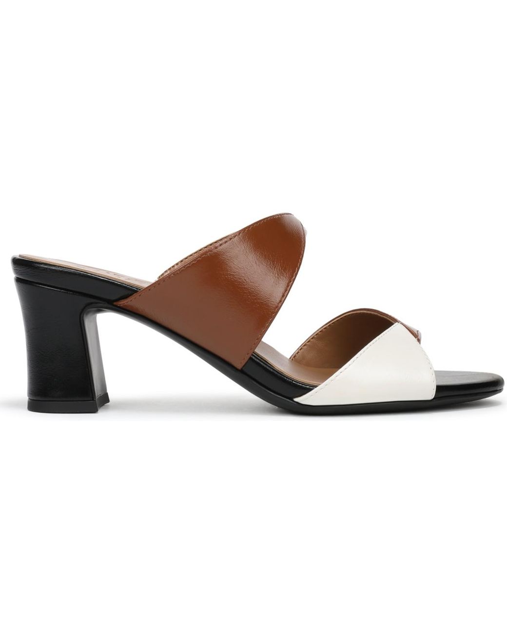 Naturalizer Brown Nessa Open Toe Slide Sandals