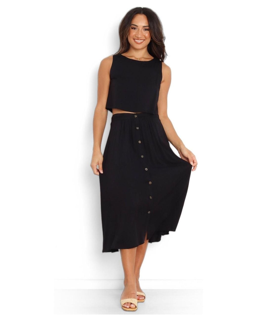 Petal & Pup Black Ava Top