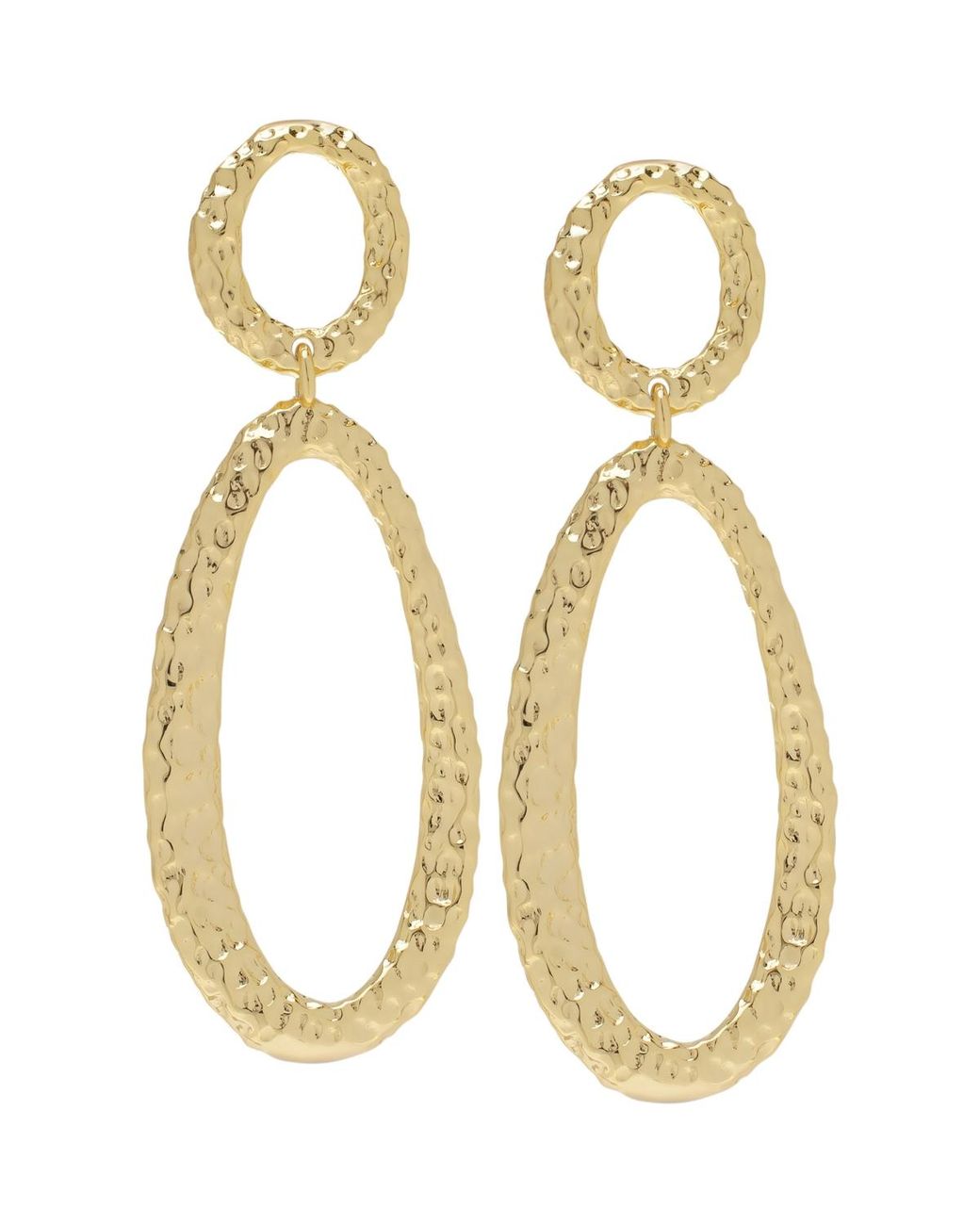 Macy's Metallic Oval Drop Stud Earrings