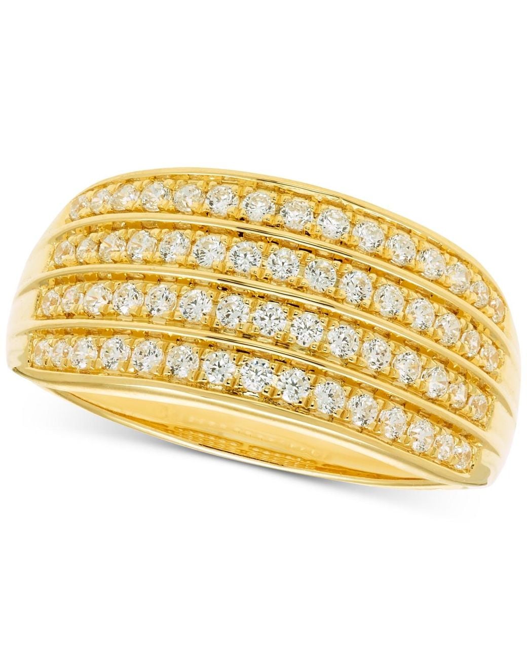 Macy's Metallic Diamond Multi-row Ring (1/2 Ct. T.w.