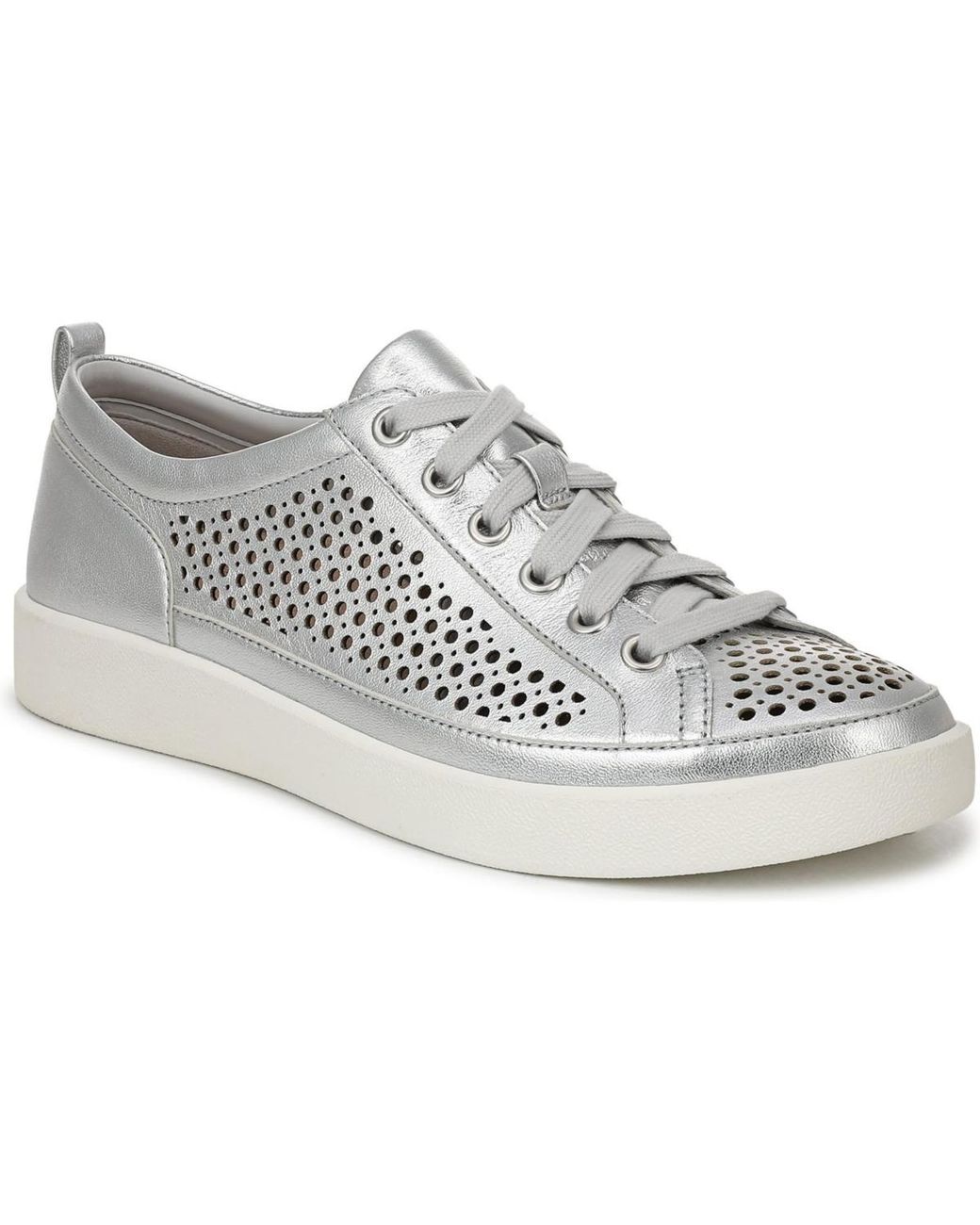Vionic White Winny Perf Lace Up Sneakers