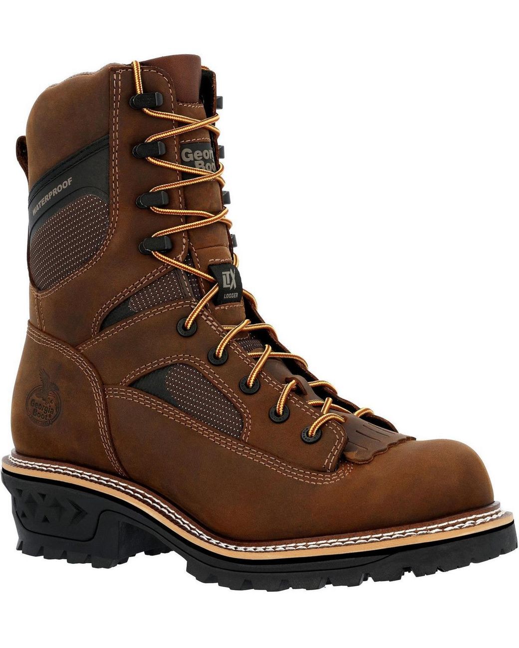 Georgia Boot Brown Ltx Logger Composite Toe Waterproof Work Boot for men