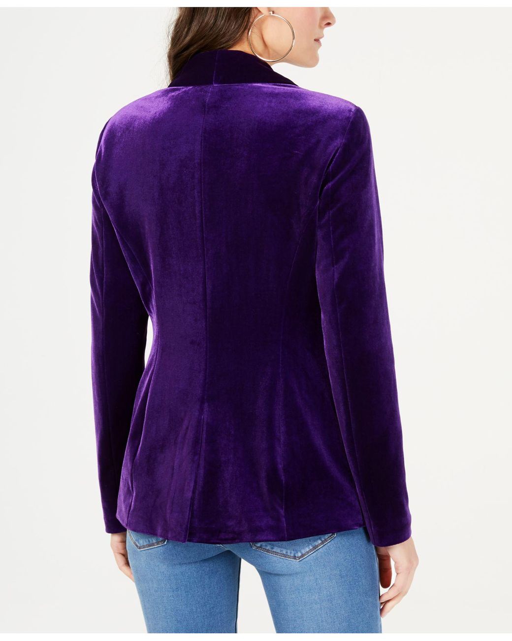 Ladies purple shop velvet jacket