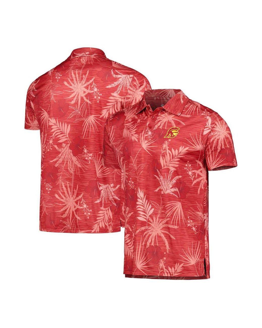 Colosseum Athletics Cardinal Usc Trojans Palms Team Polo Shirt in Red ...