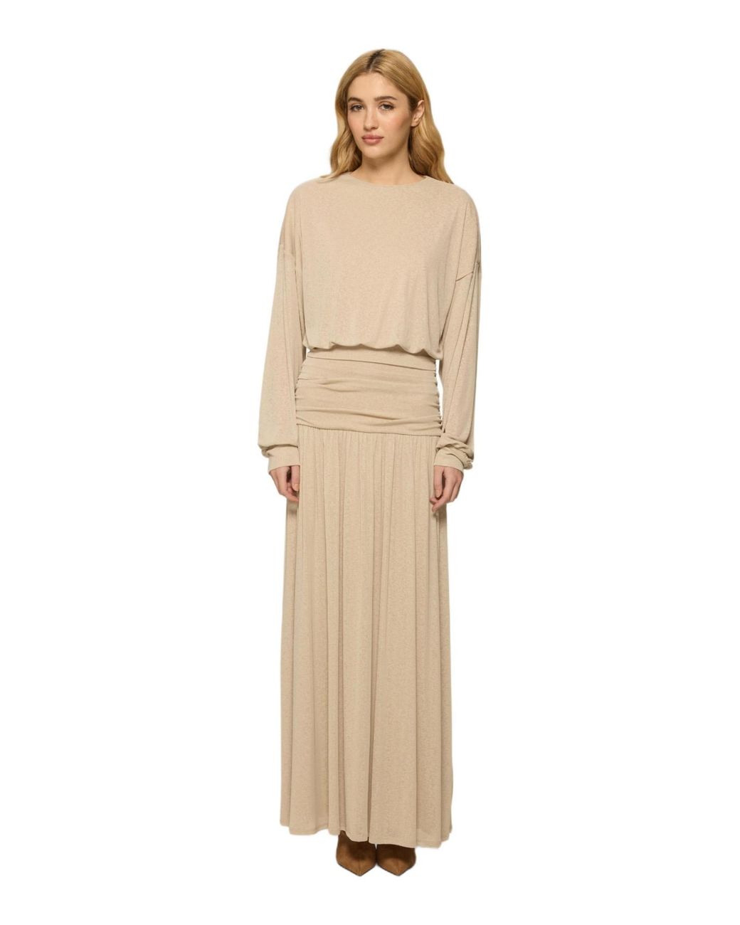 DASKA Asiya Dress in Natural | Lyst